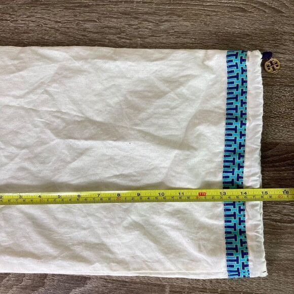 Tory Burch‎ Dust Bag Shoes Handbags Womens Tote Drawstring Protector Charm 12x15 - Picture 8 of 9